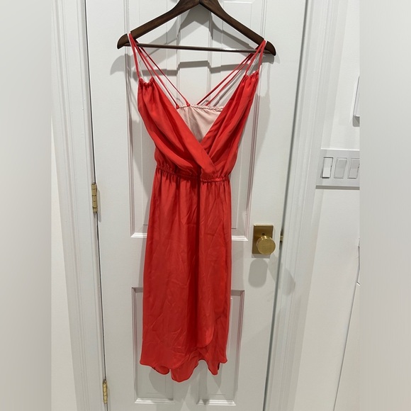 Barney’s New York Fuchsia Strappy Silk Cocktail Dress Women’s Size 6 - Picture 1 of 4